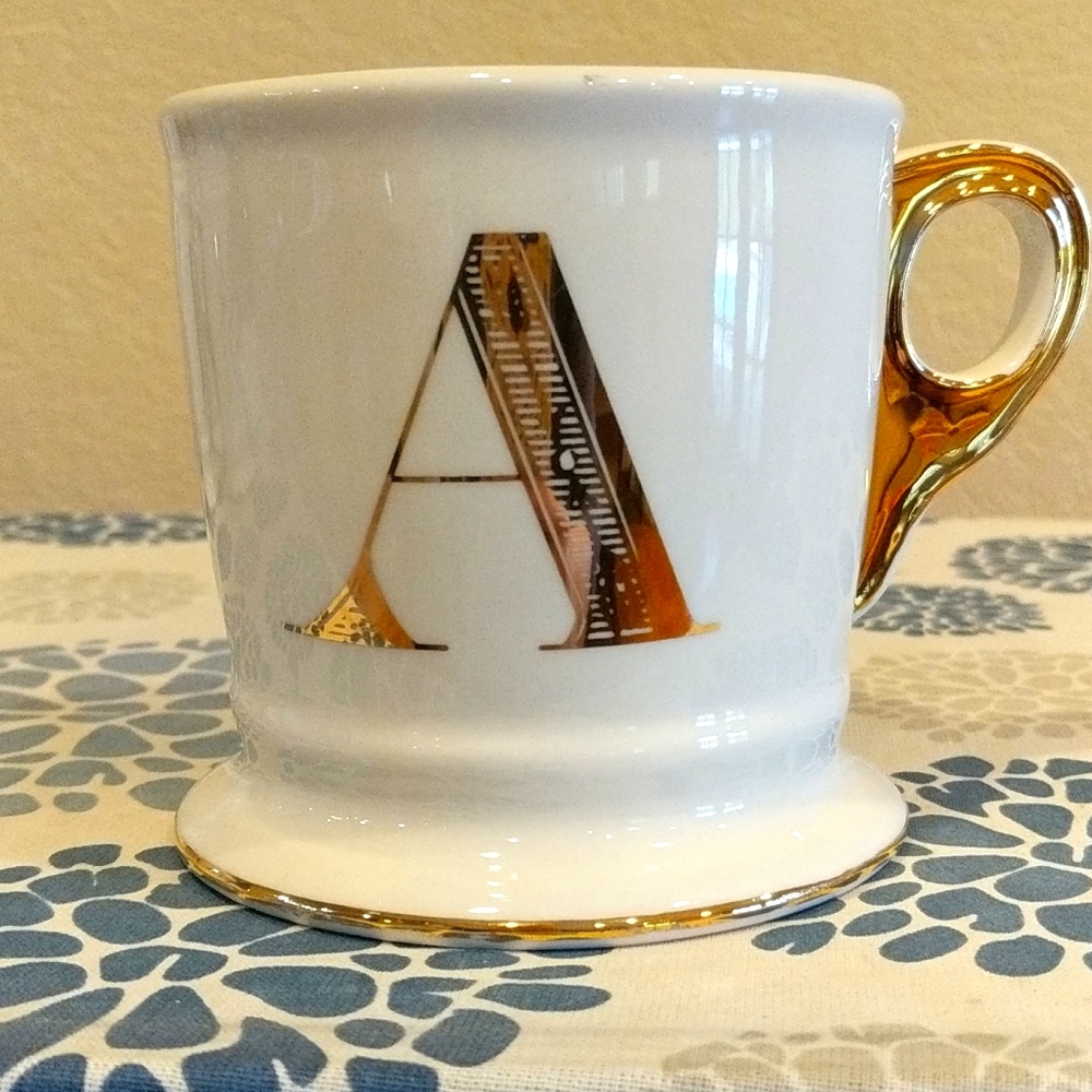 Anthropologie Monogram "A" Mug